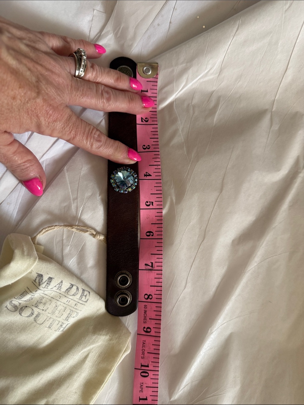 Deep South Leather Bracelet - Picture 6 of 11